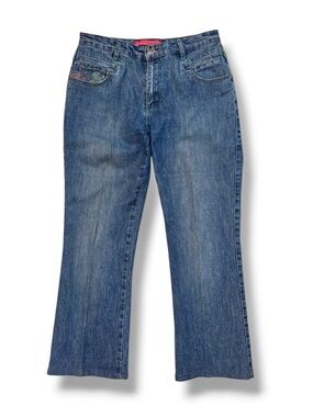 COSMOPOLITAN JEANSWEAR High Waist Embroidered Bootcut Jeans Size 8